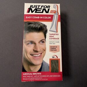 Just For Men Easy Comb No Mix In Hair Color A-35 Medium Brown